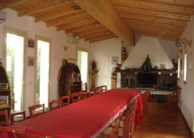 Farmhouse lucca hills with vineyard