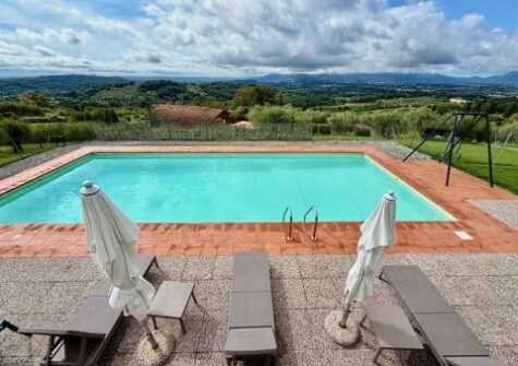 Stone rustic house with view
