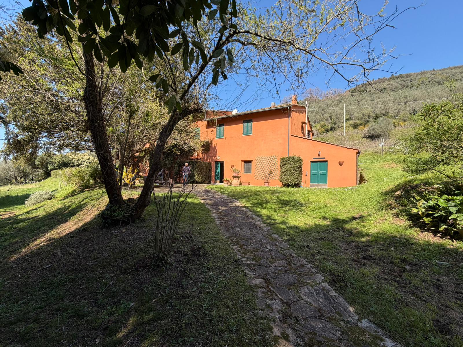 Beautiful farmhouse with guesthouse and sea view and olive grove